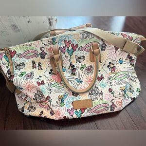 Dooney and Bourne Disney Sketch Weekender Bag